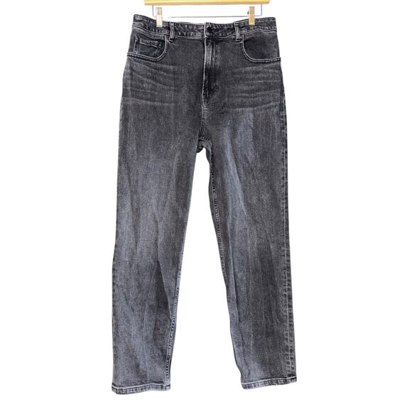 Everlane Curvy Cheeky Jeans Women's Size 32 High Waisted Washed Black Straight - Picture 1 of 9